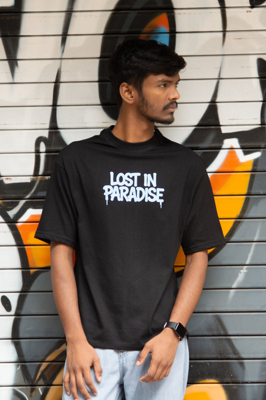 Lost In Paradise Drop Shoulder Oversize T-Shirt