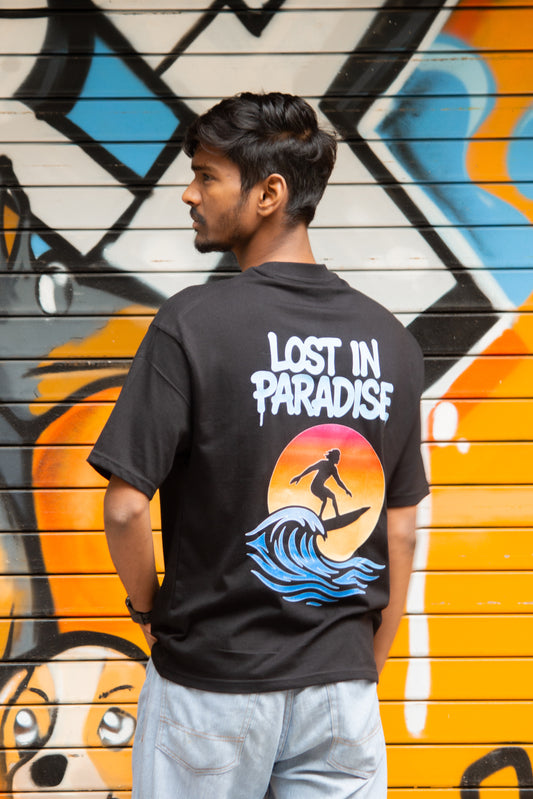 Lost In Paradise Drop Shoulder Oversize T-Shirt