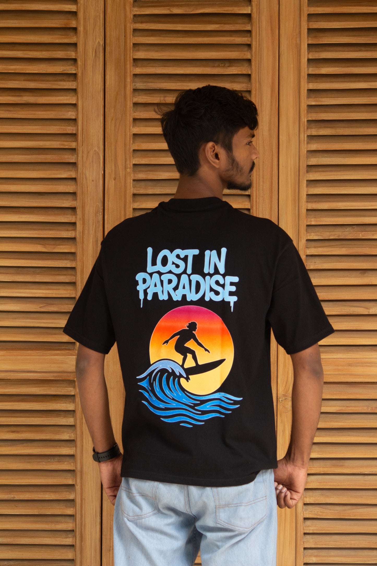 Lost In Paradise Drop Shoulder Oversize T-Shirt